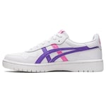 ASICS S Japan Kids Trainers Lace up Low Top White/Amethyst 4 (37.5)