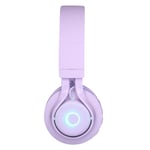 (Purple)Kids Headphones With Mic Childrens Wireless Headphones With Volume