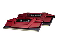 G.Skill Ripjaws V - Ddr4 - Sats - 32 Gb: 2 X 16 Gb - Dimm 288-Pin - 2400 Mhz / Pc4-19200 - Cl15 - 1.2 V - Ej Buffrad - Icke Ecc - Skinande Röd