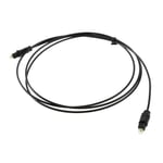 Longueur 1,5 m - 1 pcs Digital Optical Audio Optic Fiber Cable Black TV power amplifier soft Cable Drop Shipp