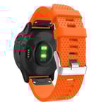 Garmin Fenix 6S snyggt klockarmband i silikon - Orange Orange