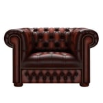 The English Chesterfield Co. LINWOOD CHESTERFIELD FÅTÖLJ ANTIQUE RED