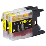 2 Yellow Ink Cartridges for use with Brother DCP-J925DW, MFC-J6510DW, MFC-J825DW
