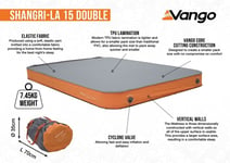 Self Inflating Double Bed Camping Mat 15cm Vango Shangri-La II 15 Spare Mattress