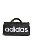 Adidas Men'S Linear Duffel Bag Large - Black/White