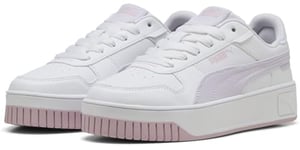 PUMA Carina Street Beach Florals JR Basket, White-Lilac Frost-Rose Mauve, 38 EU