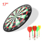 Benkeg Dartboard - 15inch Plastic Dartboard Dart Board Game Set with 6 Magnetic Darts for Competition Family Entertainment