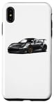 Coque pour iPhone XS Max JDM Japan Vue latérale noire GT3 RS Graphic Voiture japonaise Drift