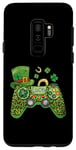 Coque pour Galaxy S9+ Manette de jeu vidéo Leopard Gamer irlandais St Patrick Day
