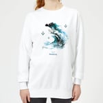 Frozen 2 Nokk Water Silhouette Women's Sweatshirt - White - XXL