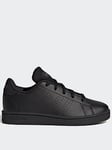adidas Sportswear Kids Unisex Advantage Trainers - Black, Black, Size 12 Younger