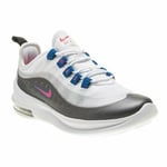 Girls Nike White Air Max Axis Nylon Synthetic Trainers Running Style Lace Up