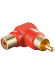 Pro RCA adapter 90° red