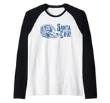 Vintage Santa Cruz Surfing Souvenir Mens Womens Youth Raglan Baseball Tee