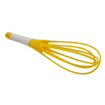 dingtian Whisk Food Grade Egg Beaters Multifunction Whisk Mixer for Eggs Cream Baking Flour Stirrer Kitchen Hand Cooking Tool yellow