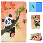 Jajacase Samsung Galaxy Tab A 10.5 2018 Case, SM-T590/T595 Tablet Case, PU Leather Multi-Angle Viewing Stand Cover for Samsung Galaxy Tab A 10.5 2018 Tablet SM-T590/T595-Bamboo Panda