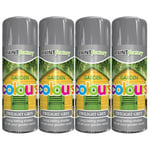 4X Twilight Grey Garden Aerosol Spray Paint Lasting Shades For Wood 400ml