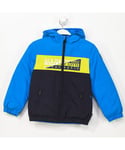 Napapijri Boys K AKY hooded jacket with zipper closure N0CIW9 boy - Blue - Size 8Y