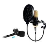 Recording Studio Microphone Mic Wind Screen Mask Shield Dou
