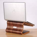 SAMDI laptop holder i træ til MacBook/PC - Valnød