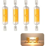 Stycken R7S LED 78mm dimbara lampor 10W 110V, varmvit LED-lampa 3000K, 800LM COB LED-lampor, 360° strålvinkel, Motsvarande