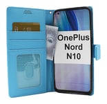 New Standcase Wallet OnePlus Nord N10 (Ljusblå)