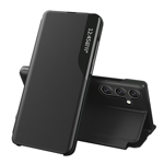 Galaxy A54 5G Fodral Eco Läder View Flip - Svart - TheMobileStore Galaxy A54 5G tillbehör