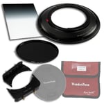 WonderPana 66 FreeArc Essentials ND 0.6SE Kit - Rotating 145mm Filter System Holder, Lens Cap, Fotodiox Pro 6.6"x8.5" 0.6 (2-stop) Soft Edge Grad ND and 145mm ND16 (4-Stop) Filters for Canon 17mm TS-E Super Wide Tilt/Shift f/4L (Full Frame 35mm)