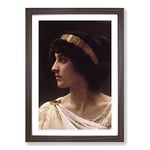 Big Box Art William Adolphe Bouguereau Irene Framed Wall Art Picture Print Ready to Hang, Walnut A2 (62 x 45 cm)