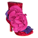 Irregular Choice Rum Ball Ruffle Boots, Red EUR 40 (UK 6.5)