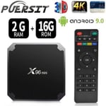 XX17077-PUERSIT TV BOX X96 MINI 2GO + 16GO Android 9.0 Multi-Core 64bit Cortex-A53, GPU Mali-450,4KHD, 2.4GWIFI