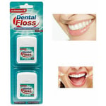 Dental Floss Satin Tape Tooth Picks Teeth Plaque Remover Interdental 50m x 2pk