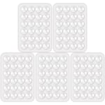 5 st Silikon Sugkopp Telefonhållare, Multifunktionell Telefon Sugfäste för Bil Telefon Mini Sugkopp Matta Sug Telefonfodral Lim White
