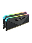 Corsair Vengeance RGB RT DDR4-3600 - 16GB - CL16 - Dual Channel (2 stk) - AMD Optimalisert - Svart med RGB