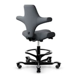 HÅG Capisco 8106 - ergonominen toimistotuoli 200 mm Kyllä Musta Tummanharmaa (SC60003)