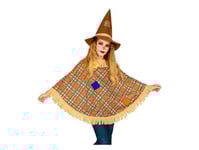 Scarecrow Poncho Och Mössa, Barn