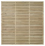 Forest Garden 6x6 Double Slatted Panel x4