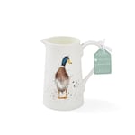 Portmeirion Home & Gifts WN3921-XT Wrendale by Royal Worcester Jug (Duck), Cream