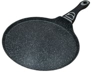 28 cm Non Stick Marble Coated Roti Dosa Tawa Pancake Maker Crepe Pan for Gas Hob and Induction Hob