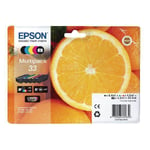 Epson Multipack 33 Non-Tagged Inkjet Cartridges CMYKPhK Pack of 5 C13T33374011