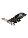 StarTech.com 4 Port Dual Bus PCI Express PCIe USB 3.0 Card w/ UASP & Power