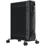 Electric Oil Filled Heater Radiator with Adjustable Thermostat 2kW