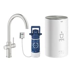 Grohe 30058DC1 Red 2.0 Duo Instant Boiling Water Tap and M Size Boiler - STAINLESS STEEL