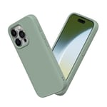 RhinoShield Coque Compatible avec [iPhone 15 Pro] | SolidSuit - Coque Fine avec Technologie d'absorption des Chocs et Finition Premium Mate - Vert Sauge