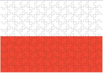 Poland Flag A4 JIGSAW Puzzle Birthday Christmas Gift (Can Be Personalised)