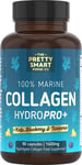 Powerful Marine Collagen Tablets - with Hyaluronic Acid, Biotin & Blueberry - -