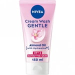 Nivea Gentle Cream Wash Cleanser with Natural Almond Oil 150ml