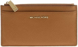 Michael Kors Pebbled Leather Large Coin Purse Wallet / Card Holder - Brown