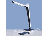 Skrivbordslampa Led Tulip 8W Usb Vit/Svart