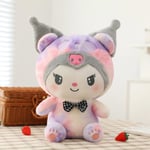 Kawaii Sanrio Plyschleksaker Stoppade Dockor Kreativa Söta Kuromi Melody Cinnamoroll Stoppade Leksaker för Barn Födelsedag Barnens Dag Kuromi 30cm